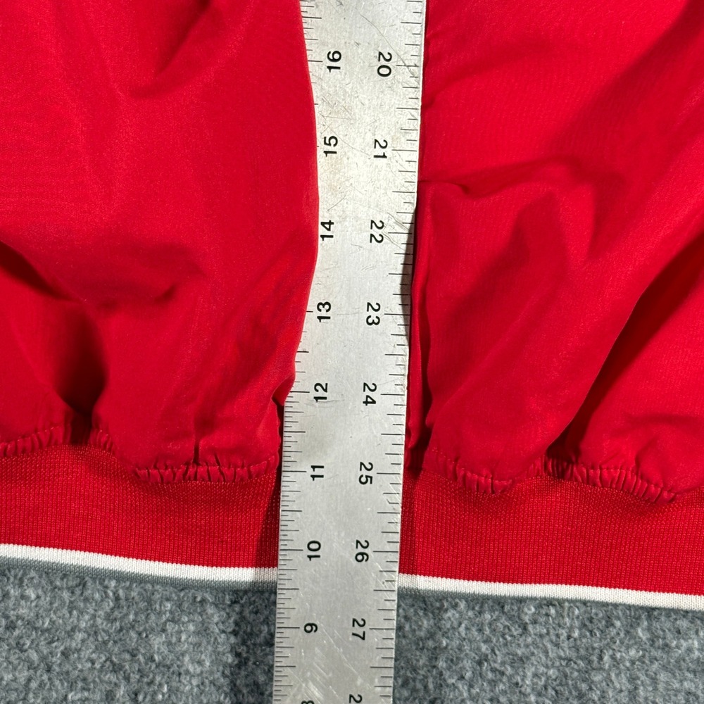 Ohio State Buckeyes Windbreaker Pullover Jacket Red V-Neck Mens XL Vintage Style - Picture 6 of 6